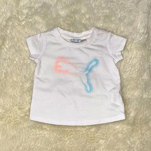 Baby Girl puma tee shirts 3-6m
